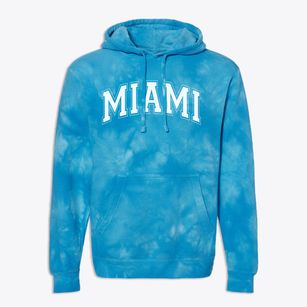 Miami High School Varsity Arch Premium Tie-Dye Hoodie
