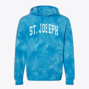 Saint Joseph School Varsity Arch Premium Tie-Dye Hoodie