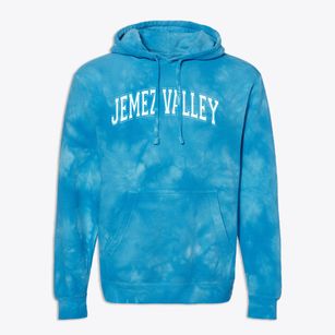 Jemez Valley Elementary School Varsity Arch Premium Tie-Dye Hoodie