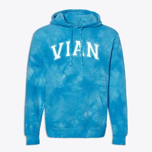 Vian High School Varsity Arch Premium Tie-Dye Hoodie