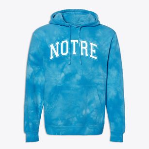 Notre Dame De Lourdes School Varsity Arch Premium Tie-Dye Hoodie