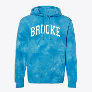 Brooke Elementary School Varsity Arch Premium Tie-Dye Hoodie