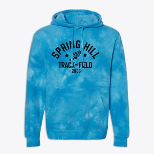 Spring Hill High School Track and Field Premium Tie-Dye Hoodie