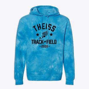 Theiss Elementary School Track and Field Premium Tie-Dye Hoodie