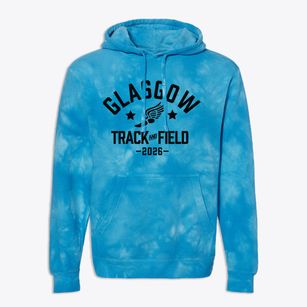 Glasgow Elementary School Track and Field Premium Tie-Dye Hoodie