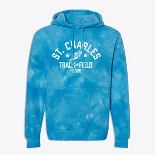 Saint Charles Elementary School Track and Field Premium Tie-Dye Hoodie