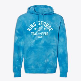 King George Middle School Track and Field Premium Tie-Dye Hoodie