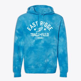 East Ridge Middle School Track and Field Premium Tie-Dye Hoodie