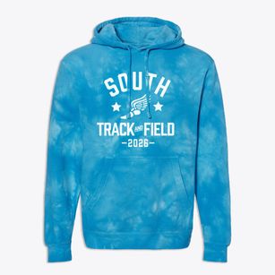 South Junior High School Track and Field Premium Tie-Dye Hoodie