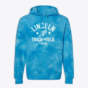 Lincoln Elementary School Track and Field Premium Tie-Dye Hoodie