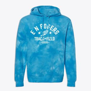 E N Rogers Middle School Track and Field Premium Tie-Dye Hoodie