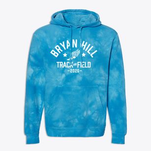 Bryan Hill Elementary School Track and Field Premium Tie-Dye Hoodie