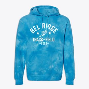 Bel Ridge Elementary School Track and Field Premium Tie-Dye Hoodie