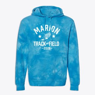 Marion Elementary School Track and Field Premium Tie-Dye Hoodie