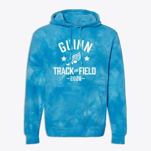 Guinn Junior High School Track and Field Premium Tie-Dye Hoodie