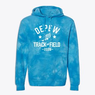 Depew Middle School Track and Field Premium Tie-Dye Hoodie