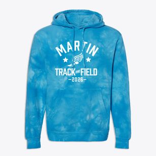 Martin Luther King Elementary School Track and Field Premium Tie-Dye Hoodie