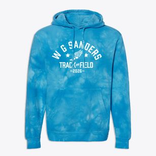 W G Sanders Middle School Track and Field Premium Tie-Dye Hoodie