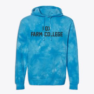 Fox Farm-college Wyoming Classic Block Premium Tie-Dye Hoodie