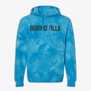 Burnsville North Carolina Classic Block Premium Tie-Dye Hoodie