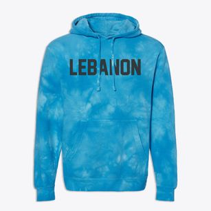 Lebanon Wisconsin Classic Block Premium Tie-Dye Hoodie