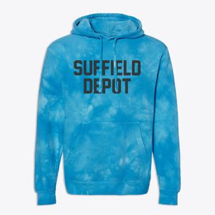 Suffield Depot Connecticut Classic Block Premium Tie-Dye Hoodie