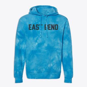 East Bend North Carolina Classic Block Premium Tie-Dye Hoodie