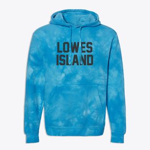 Lowes Island Virginia Classic Block Premium Tie-Dye Hoodie