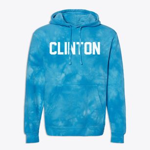 Clinton Maine Classic Block Premium Tie-Dye Hoodie
