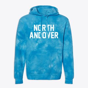 North Andover Massachusetts Classic Block Premium Tie-Dye Hoodie