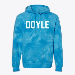 Doyle Wisconsin Classic Block Premium Tie-Dye Hoodie