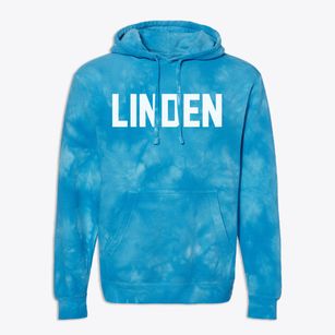 Linden North Carolina Classic Block Premium Tie-Dye Hoodie