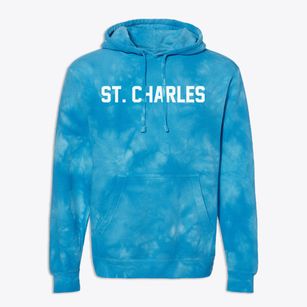 St. Charles Virginia Classic Block Premium Tie-Dye Hoodie