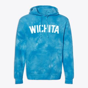Wichita Kansas Classic Curve Premium Tie-Dye Hoodie