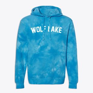 Wolf Lake Minnesota Classic Curve Premium Tie-Dye Hoodie