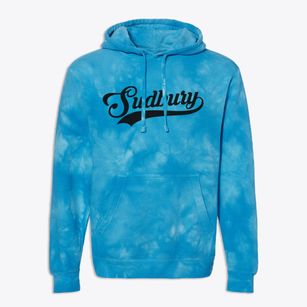 Sudbury Massachusetts Vintage Team Premium Tie-Dye Hoodie