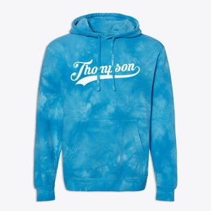 Thompson North Dakota Vintage Team Premium Tie-Dye Hoodie