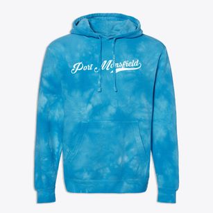 Port Mansfield Texas Vintage Team Premium Tie-Dye Hoodie