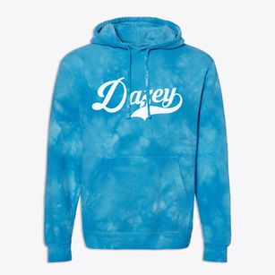 Dazey North Dakota Vintage Team Premium Tie-Dye Hoodie