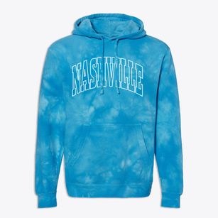 Nashville North Carolina Trendy Block Premium Tie-Dye Hoodie