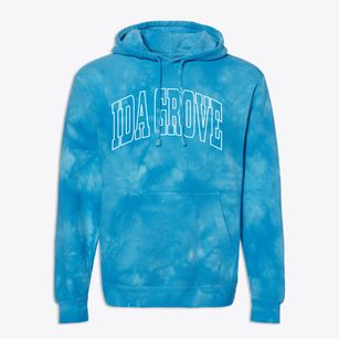 Ida Grove Iowa Trendy Block Premium Tie-Dye Hoodie