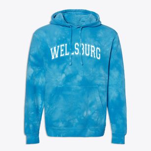 Wellsburg West Virginia Varsity Premium Tie-Dye Hoodie