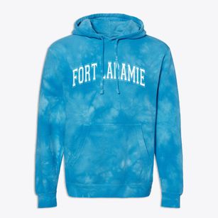 Fort Laramie Wyoming Varsity Premium Tie-Dye Hoodie