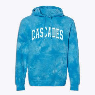 Cascades Virginia Varsity Premium Tie-Dye Hoodie