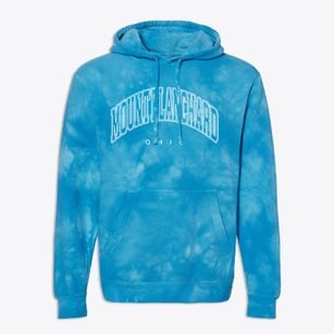 Mount Blanchard Ohio Inline Premium Tie-Dye Hoodie