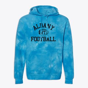 Albany Vermont Football Premium Tie-Dye Hoodie