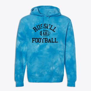 Russell Arkansas Football Premium Tie-Dye Hoodie