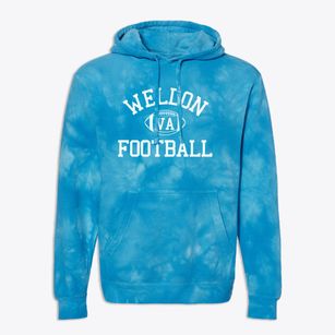 Weldon Virginia Football Premium Tie-Dye Hoodie