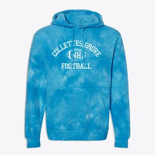 Collettes Grove New Hampshire Football Premium Tie-Dye Hoodie