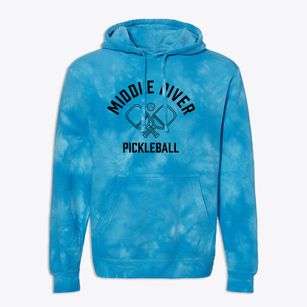 Middle River Wisconsin Pickleball Premium Tie-Dye Hoodie